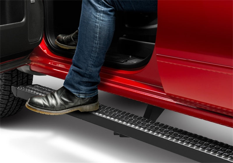 N-Fab Growler Fleet Running Boards For 2007-2018 Chevy Silverado 1500 / GMC Sierra 1500 & 2007-2018 2500/3500 Regular Cab - Cab Length - Textured Black