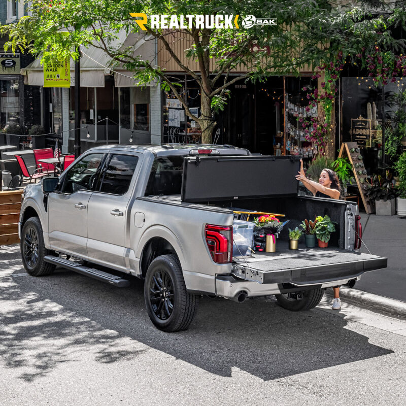 BAK BAKFlip MX4 Hard Folding Tonneau Cover For 2019-2026 Ram 1500 (w/o RamBox, w/ Multifunction Tailgate) 5.5 ft (5'7"/67.4") Bed