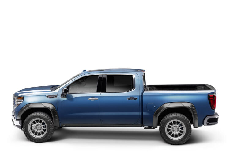 Husky Liners Fender Flares (Smooth) 4pc For 2019-2024 GMC Sierra 1500 - Black