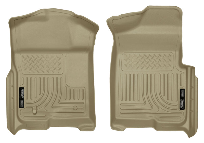 Husky Liners WeatherBeater Front Floor Liners For 2009-2012 Ford F-150 SuperCrew - Tan
