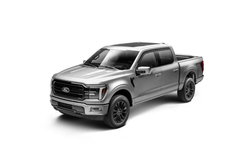 Husky Liners Ventvisor Window Deflectors Low Profile (4pc) For 2015-2024 Ford F-150 / 2022-2024 Ford F-150 Lightning (Incl. Raptor/Lightning) - Smoke