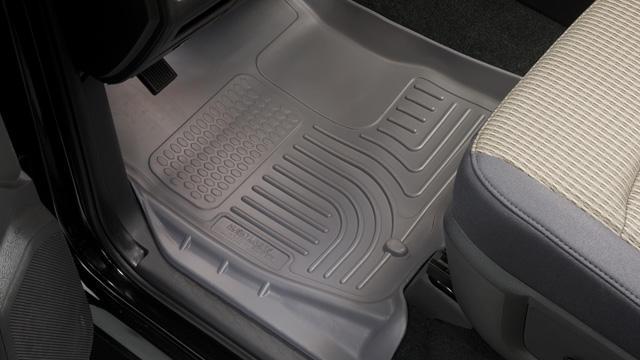 Husky Liners WeatherBeater Front Floor Liners For 2016 Toyota Tacoma (Manual Transmission) - Black