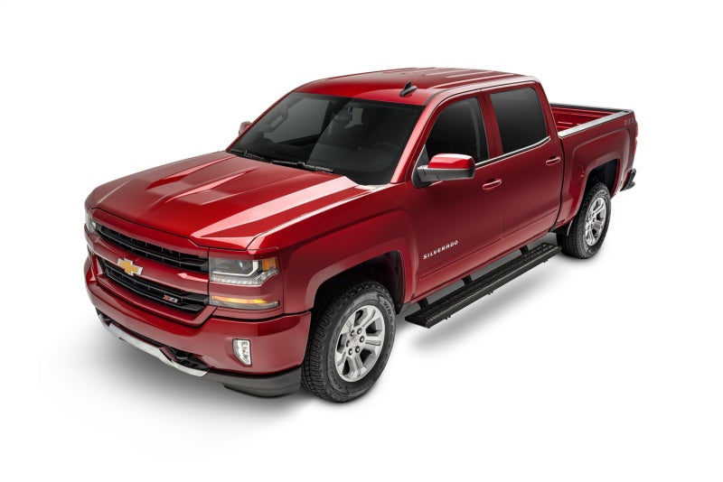N-Fab Growler Fleet Running Boards For 2007-2018 Chevy Silverado 1500 / GMC Sierra 1500 & 2007-2018 2500/3500 Crew Cab - Cab Length - Textured Black