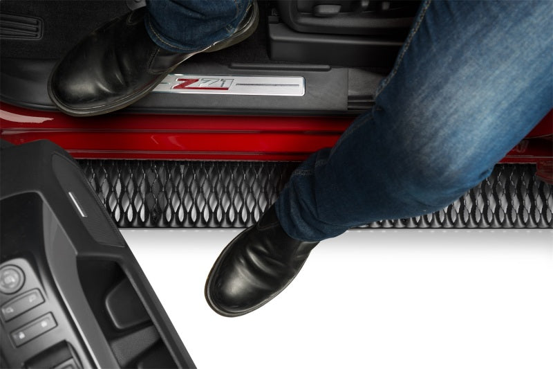 N-Fab Growler Fleet Running Boards For 2007-2018 Chevy Silverado 1500 / GMC Sierra 1500 & 2007-2018 2500/3500 Crew Cab - Cab Length - Textured Black