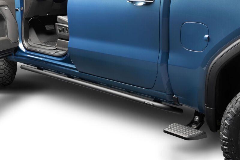 N-Fab RKR 1.75in Rock Rails For 2019 Chevy Silverado 1500 / GMC Sierra 1500 Crew Cab - Cab Length - Textured Black