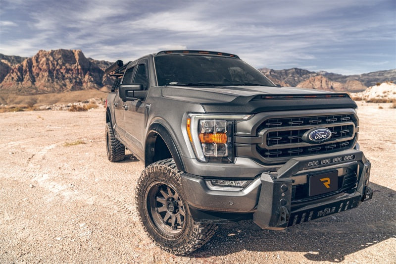 Husky Liners Aeroskin Hood Protector Lightshield PRO For 2015-2020 Ford F-150 (Excl. Raptor) - Black