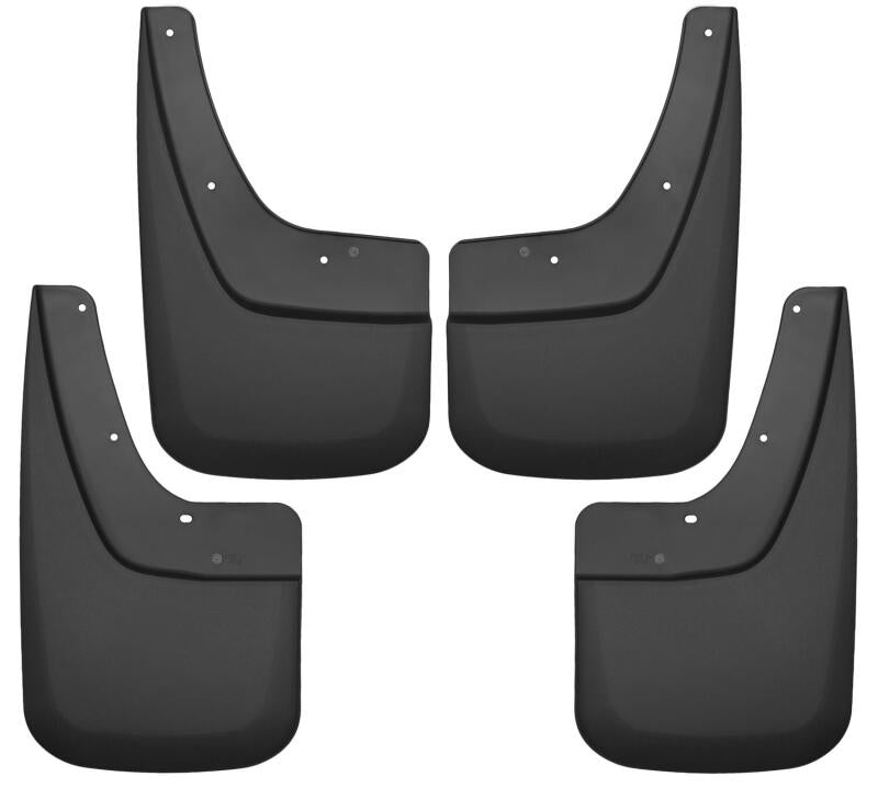 Husky Liners Front and Rear Mud Guards For 2014-2017 GMC Sierra 1500 & 2015-2019 2500/3500 - Black
