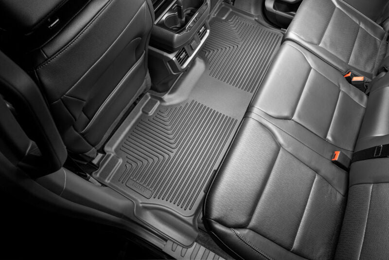 Husky Liners WeatherBeater Front & 2nd Seat Floor Liners For 2021-2024 Ford F-150 / 2022-2024 Ford F-150 Lightning SuperCrew - Black