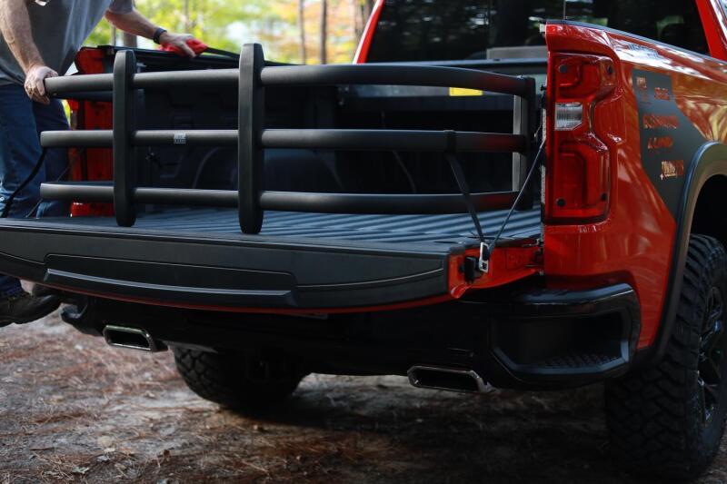 AMP Research BedXtender HD Max Truck Bed Extender For 2020-2023 Chevy Silverado 1500 / GMC Sierra 1500 & 2019-2026 2500/3500 (Excl. MultiPro Tailgate) - Black