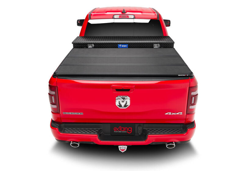 Extang Solid Fold 2.0 Toolbox Hard Folding Tonneau Cover For 2019 Ram 1500 & 2019 2500/3500 (New Body Style) 6.5 ft (6'4"/76.3") Bed