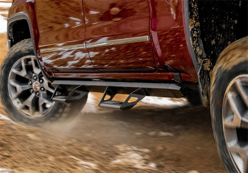 N-Fab Predator Pro Nerf Bars For 2014-2017 Chevy Silverado 1500 / GMC Sierra 1500 Crew Cab - Textured Black