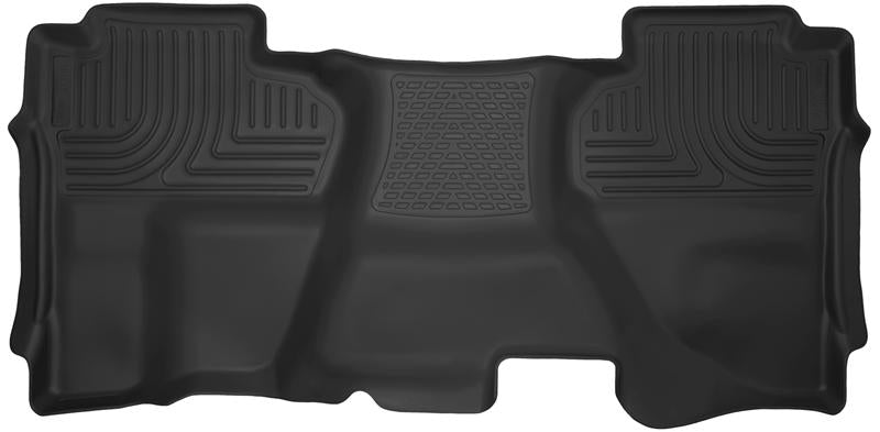 Husky Liners X-act Contour 2nd Seat Floor Liners For 2014-2015 Chevy Silverado 1500 & 2015-2019 2500/3500 Double Cab - Black