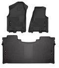 Husky Liners WeatherBeater Front & 2nd Seat Floor Liners For 2019-2024 Ram 1500 Crew Cab - Black