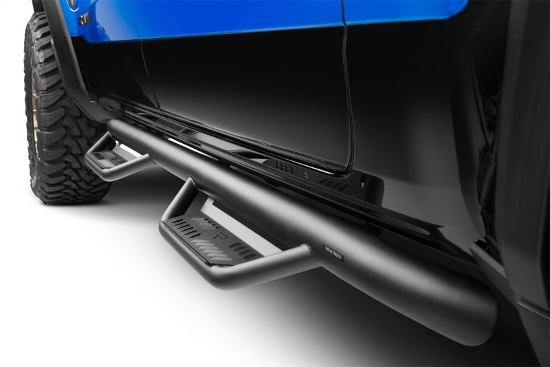 N-Fab Podium LG 3in Nerf Bars For 2019-2020 Ram 1500 Crew Cab - Cab Length - Textured Black