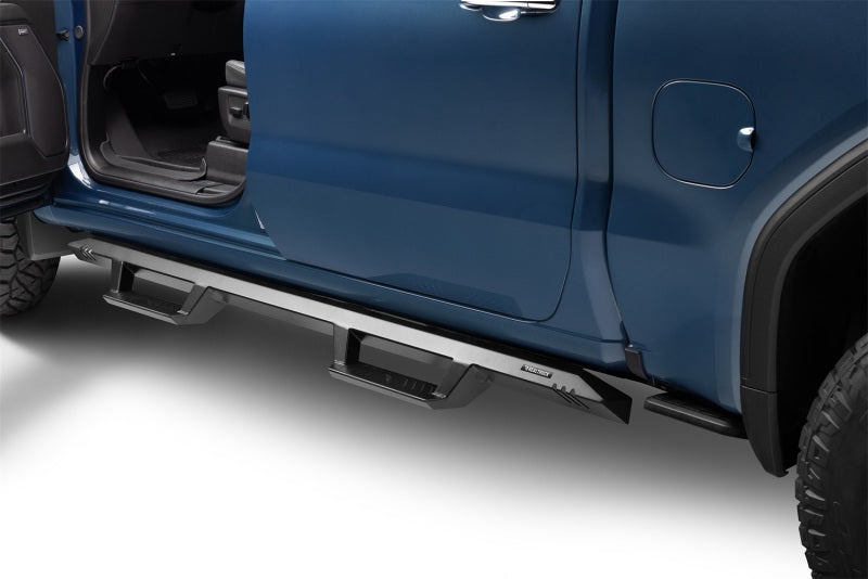 N-Fab Predator Pro Nerf Bars For 2019-2020 Chevy Silverado 1500 / GMC Sierra 1500 & 2020 2500/3500 Crew Cab - Cab Length - Textured Black