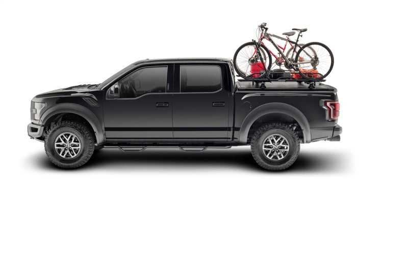 N-Fab Nerf Step 3in Hoop Step Bars For 2015-2017 Ford F-150 SuperCrew - Cab Length - Textured Black