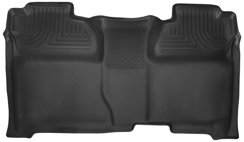Husky Liners X-act Contour 2nd Seat Floor Liners For 2014-2015 Chevy Silverado 1500 & 2015-2019 2500/3500 Crew Cab - Black