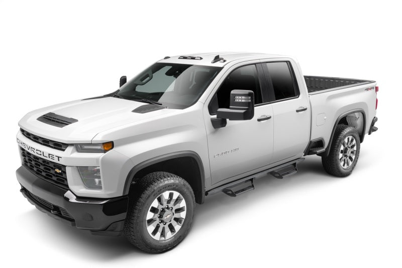 N-Fab Predator Pro Nerf Bars For 2019-2020 Chevy Silverado 1500 / GMC Sierra 1500 & 2020 2500/3500 Crew Cab - Cab Length - Textured Black