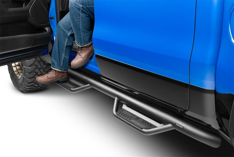 N-Fab Podium LG 3in Nerf Bars For 2015-2018 Ram 1500 / 2019-2024 Ram 1500 Classic Crew Cab - Textured Black