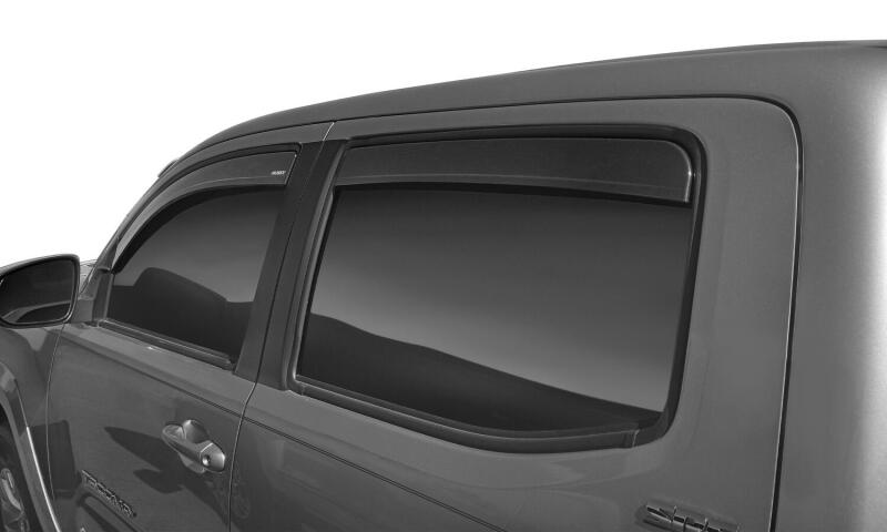 Husky Liners Ventvisor Window Deflectors Low Profile (4pc) For 2016-2023 Toyota Tacoma Double Cab - Smoke