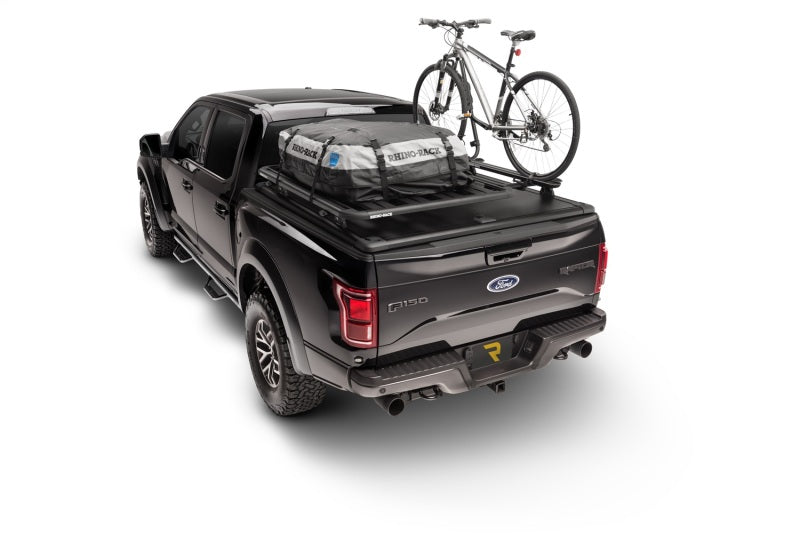 N-Fab Nerf Step 3in Hoop Step Bars For 2015-2017 Ford F-150 SuperCrew - Cab Length - Textured Black
