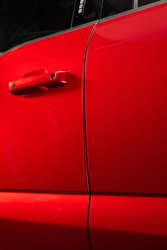 Husky Liners Door Edge Guards (4pc Set) - Rapid Red Metallic Tri Coat For 2021-2025 Ford F-150 - Black