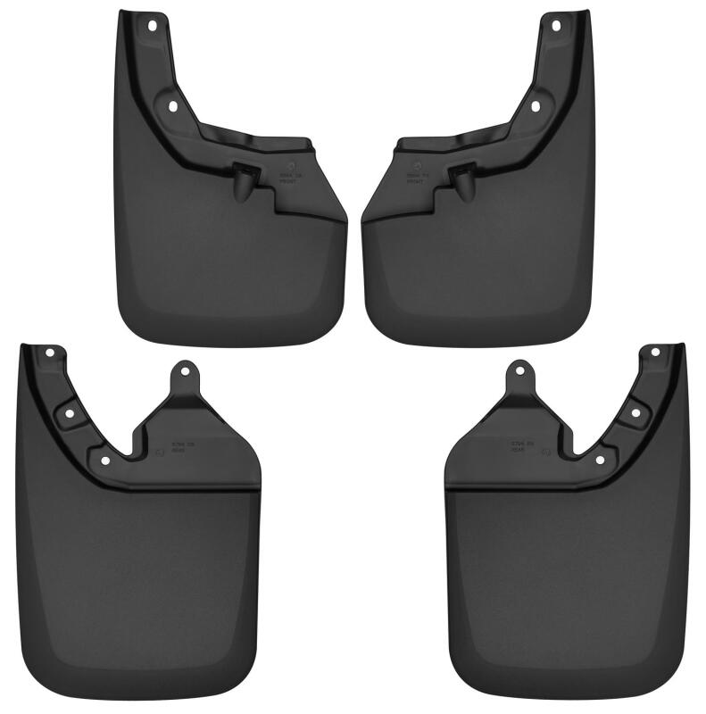 Husky Liners Fender Flares Front and Rear Mud Guards For 2016-2022 Toyota Tacoma - Black