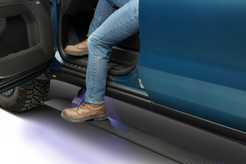 AMP Research PowerStep Plug N Play Electric Running Boards For 2022-2024 Chevy Silverado 1500 / GMC Sierra 1500 & 2024-2026 2500/3500
