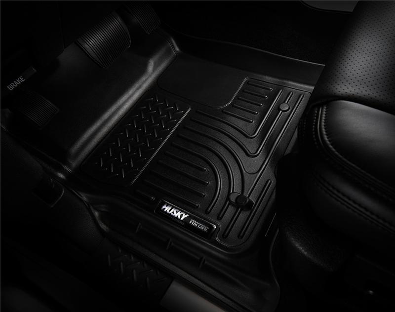 Husky Liners WeatherBeater Front & 2nd Seat Floor Liners For 2007-2012 Chevy Silverado 1500 / GMC Sierra 1500 & 2007-2014 2500/3500 Crew Cab - Tan