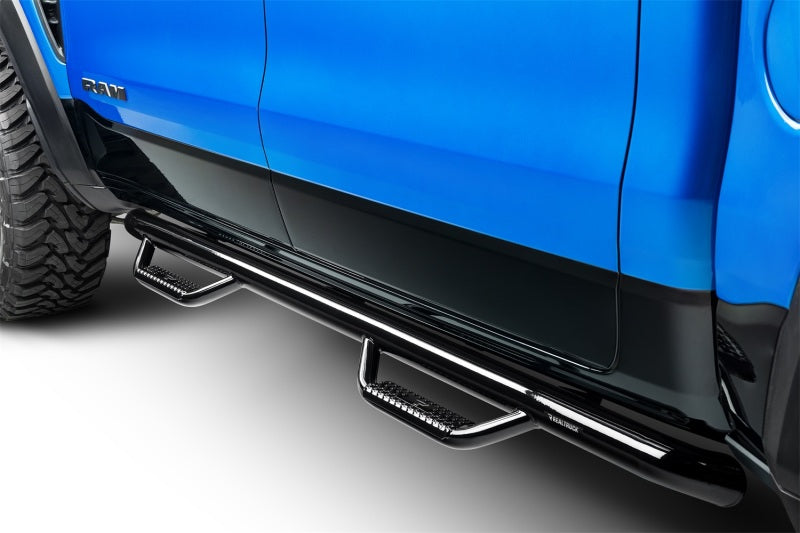 N-Fab Nerf Step 3in Hoop Step Bars For 2019 Ram 1500 Crew Cab 5.5 ft Bed - Cab Length - Gloss Black