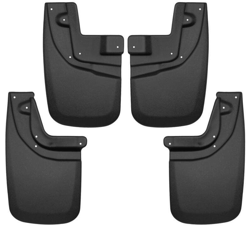 Husky Liners Fender Flares Front and Rear Mud Guards For 2005-2015 Toyota Tacoma - Black