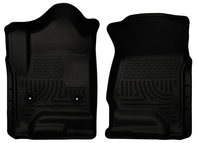 Husky Liners WeatherBeater Front Floor Liners For 2014-2019 Chevy Silverado 1500 / GMC Sierra 1500 & 2015-2019 2500/3500 - Black