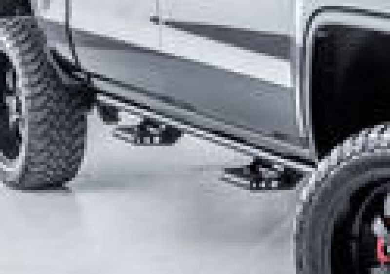 N-Fab RKR Step System 1.75in Rock Rails w/ Detachable Steps For 2016-2017 Toyota Tacoma Access Cab - Textured Black