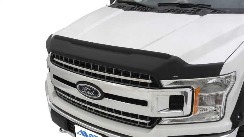 Husky Liners Aeroskin Hood Protector II - Tex. For 2021-2025 Ford F-150 (Excl. 21-25 Trmr/Raptor & Excl. 24-25 Plat/KR) - Black