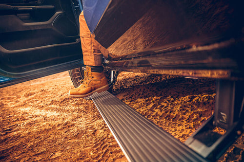 AMP Research PowerStep Plug N Play Electric Running Boards For 2019-2024 Ram 1500 (Incl. OEM Illumination)