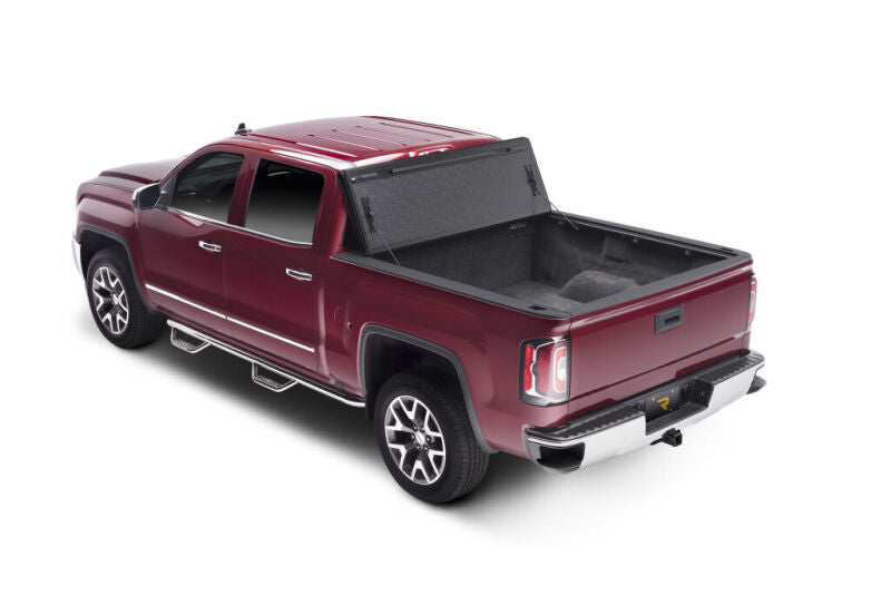 BAK BAKFlip FiberMax Hard Folding Tonneau Cover For 2019-2026 Chevy Silverado 1500 / GMC Sierra 1500 (New Body Style) 5.5 ft (5'8"/69.9") Bed