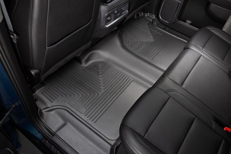 Husky Liners WeatherBeater Front & 2nd Seat Floor Liners For 2019-2023 Chevy Silverado 1500 & 2019-2026 2500/3500 Crew Cab - Black
