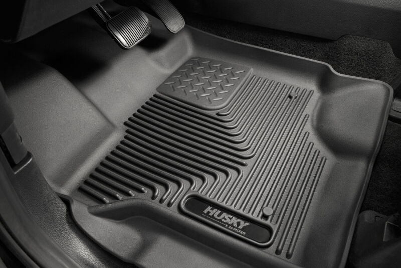 Husky Liners WeatherBeater Front Floor Liners For 2015-2023 Ford F-150 / 2022-2023 Ford F-150 Lightning SuperCrew - Black