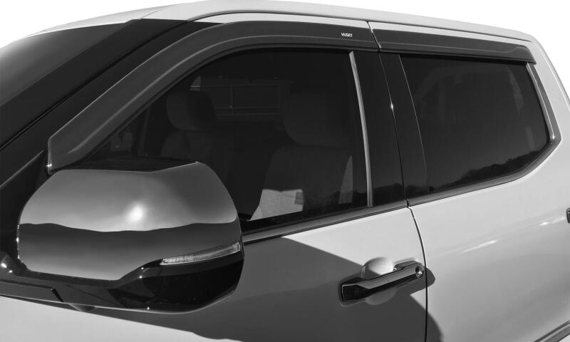 Husky Liners Ventvisor Window Deflectors Low Profile (4pc) For 2014-2018 Chevy Silverado 1500 / GMC Sierra 1500 & 2015-2019 2500/3500 Crew Cab - Smoke