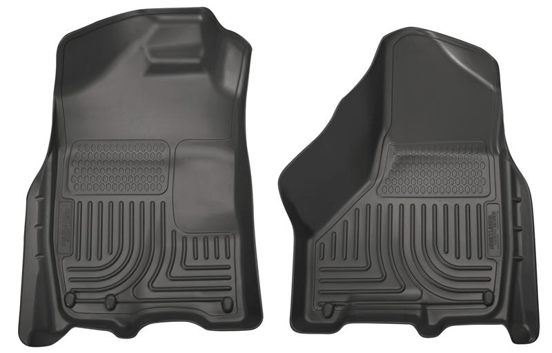 Husky Liners WeatherBeater Front Floor Liners For 2009-2010 Ram 1500 & 2010-2018 2500/3500 - Black