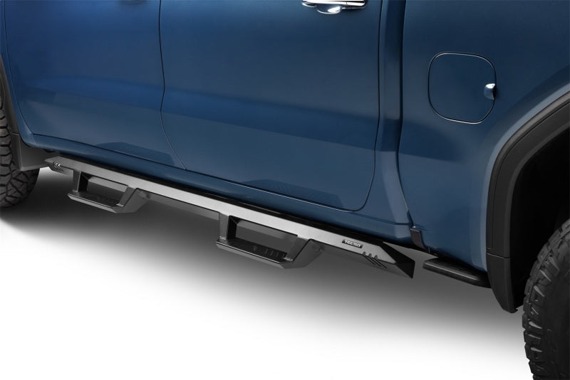 N-Fab Predator Pro Nerf Bars For 2019-2020 Chevy Silverado 1500 / GMC Sierra 1500 & 2020 2500/3500 Crew Cab - Cab Length - Textured Black