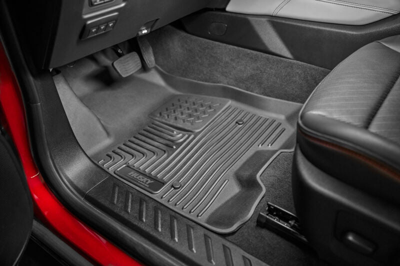 Husky Liners WeatherBeater Front Floor Liners For 2024 Toyota Tacoma Access Cab (Automatic Transmission) - Black