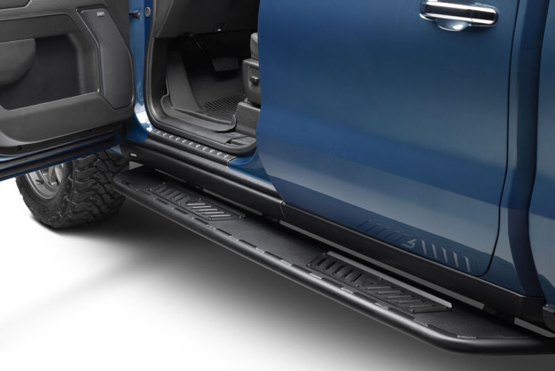N-Fab Roan Running Boards For 2019-2021 Chevy Silverado 1500 / GMC Sierra 1500 & 2020-2021 2500/3500 Crew Cab - Textured Black