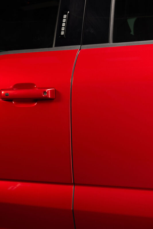 Husky Liners Door Edge Guards (4pc Set) - Rapid Red Metallic Tri Coat For 2021-2025 Ford F-150 - Black