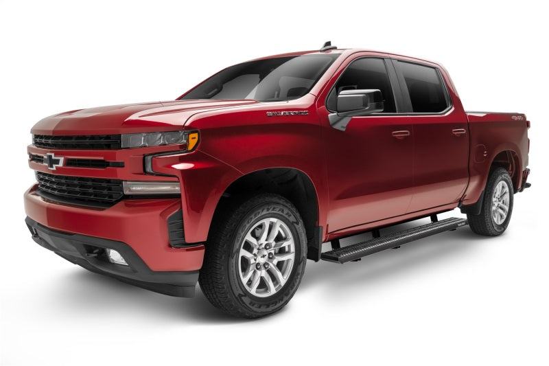 N-Fab Growler Fleet 7in Running Boards For 2019 Chevy Silverado 1500 / GMC Sierra 1500 Crew Cab - Cab Length - Textured Black