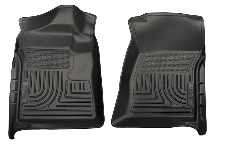 Husky Liners WeatherBeater Front Floor Liners For 2007-2012 Chevy Silverado 1500 / GMC Sierra 1500 & 2007-2014 2500/3500 Regular Cab - Black