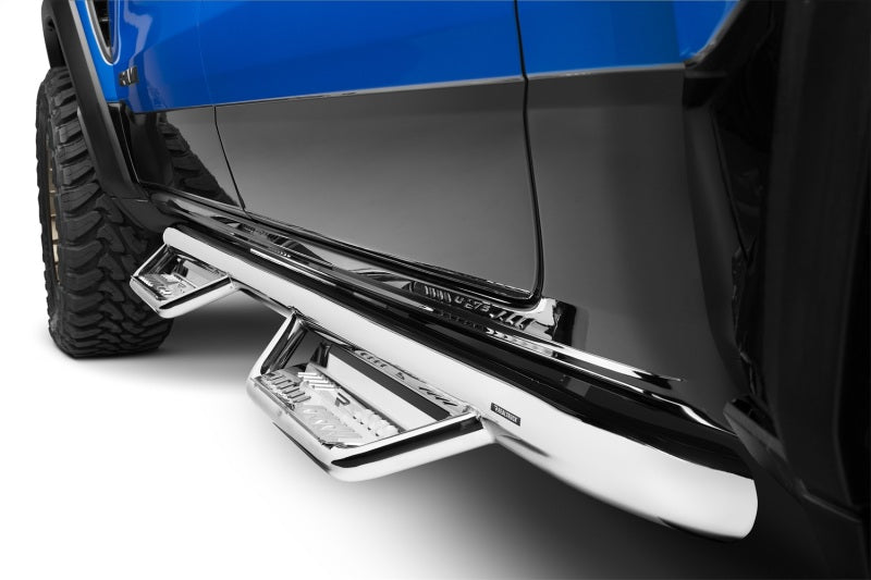 N-Fab Podium SS 3in Nerf Bars For 2019-2020 Ram 1500 Crew Cab - Cab Length - Polished Stainless