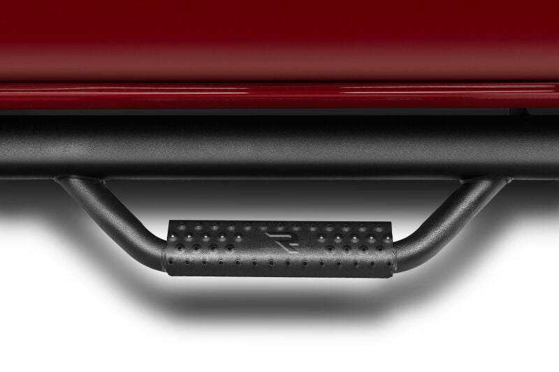 N-Fab Nerf Step 3in Hoop Step Bars For 2014-2017 Chevy Silverado 1500 / GMC Sierra 1500 Double Cab - Cab Length - Textured Black