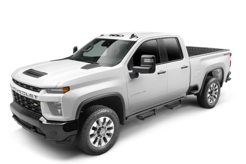 N-Fab Predator Pro Nerf Bars For 2019-2020 Chevy Silverado 1500 / GMC Sierra 1500 & 2020 2500/3500 Double Cab - Cab Length - Textured Black