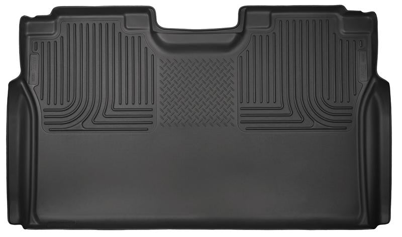 Husky Liners WeatherBeater 2nd Seat Floor Liners For 2015-2023 Ford F-150 / 2022-2023 Ford F-150 Lightning SuperCrew - Black